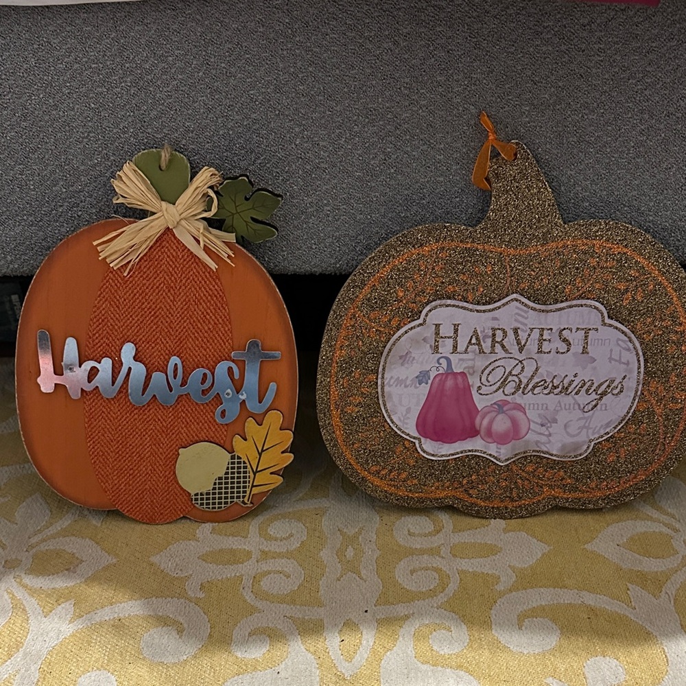 Harvest Pumpkin Decor Set
